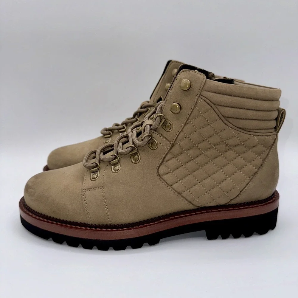 Blondo Helen Boots Women's Size 8.5‎ Brown Quilted Waterproof Leather
